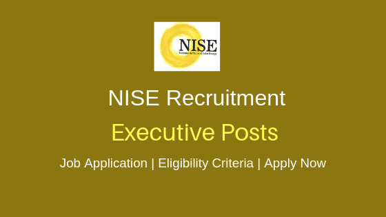 NISE Recruitment banner