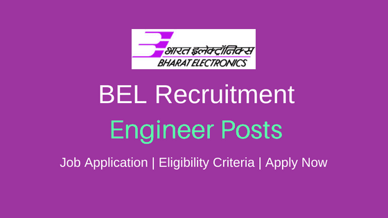 BEL Recruitment 2019